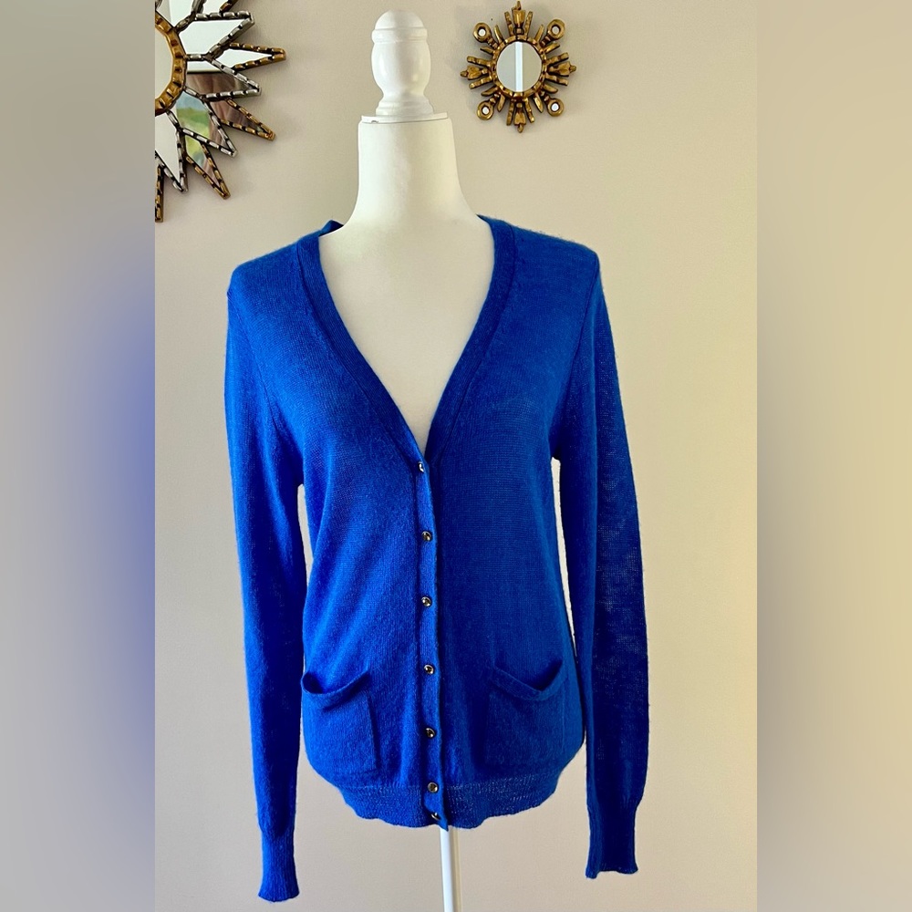 NWOT J.Crew Italian Spun Women’s Alpaca Blend Button Down cardigan. Large. NWOT